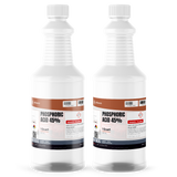 Phosphoric Acid 45% Technical Grade in two 1-quart plastic bottles, Alliance Chemical
