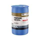 Phosphoric Acid 15% Technical Grade in a 55-gallon blue plastic drum from Alliance Chemical