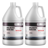 10% Diluted Acetic Acid Food Grade solution in two 1-gallon plastic jugs from Alliance Chemical for pH adjustment