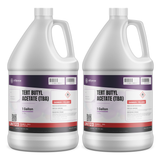 Tert Butyl Acetate Technical Grade in two 1-gallon plastic jugs, Alliance Chemical for industrial cleaning and degreasing