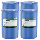 Glycerin USP grade in four 55-gallon blue plastic closed-head drums from Alliance Chemical