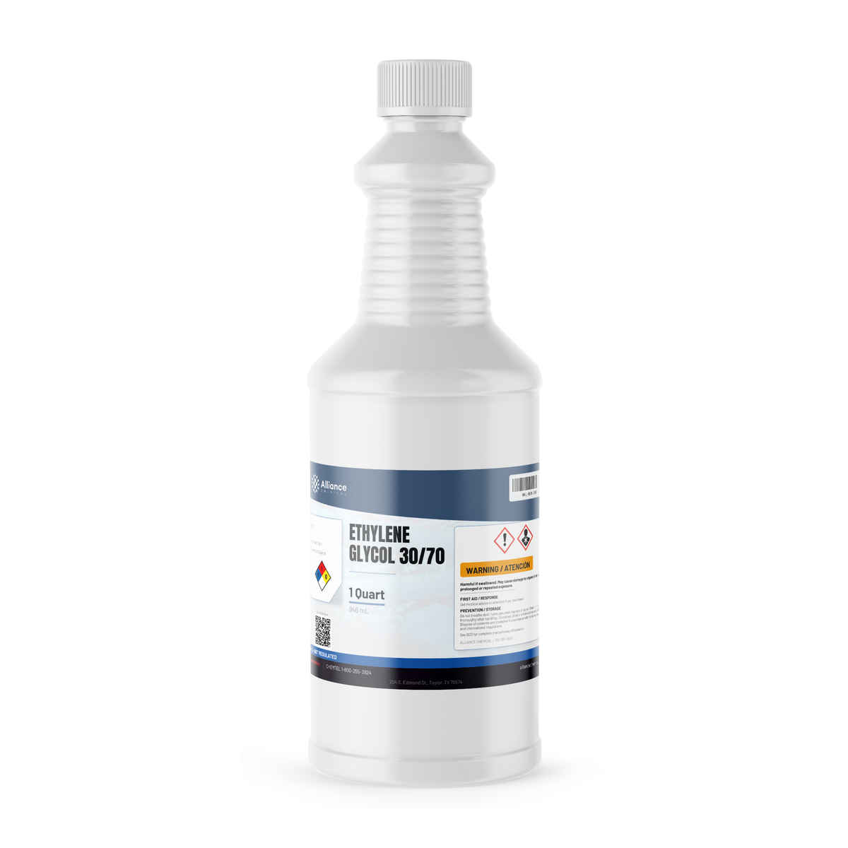 Ethylene Glycol 30/70 technical grade liquid in a 1-quart plastic bottle by Alliance Chemical