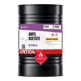 Amyl Acetate ACS Reagent Grade 55-gallon steel drum, Alliance Chemical for industrial coatings and laboratory extraction