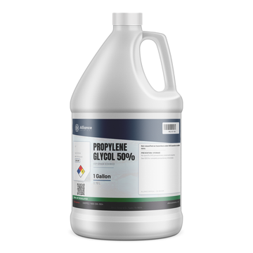 Propylene Glycol 50% USP Grade solution in a 1-gallon white plastic jug by Alliance Chemical