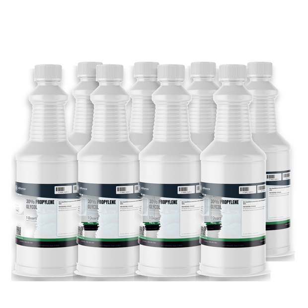 30% Propylene Glycol Technical Grade in eight 1-quart bottles, Alliance Chemical