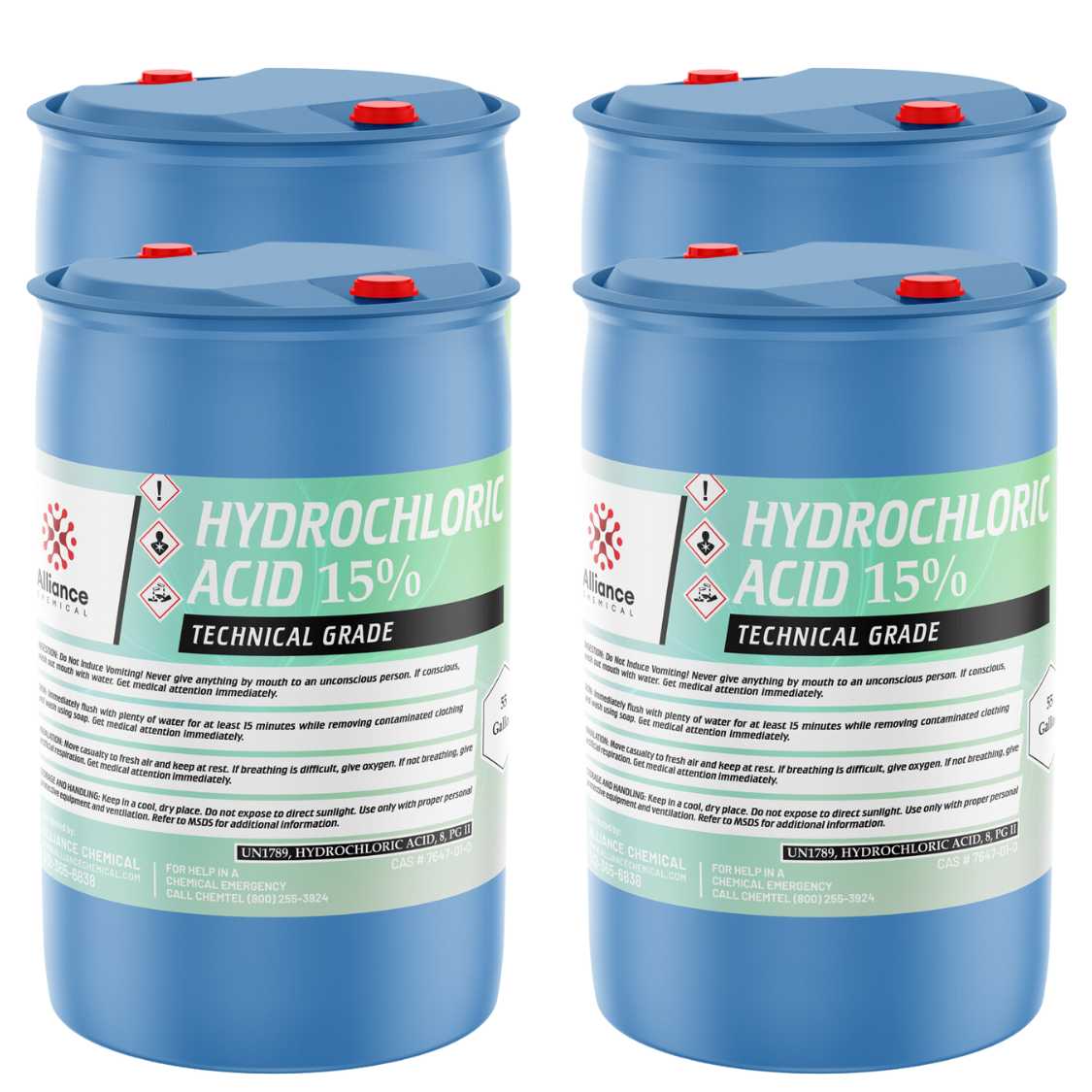 Hydrochloric Acid 15% 4 Gallons Technical Grade