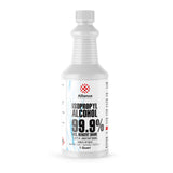 1-quart bottle of 99.9% Isopropyl Alcohol ACS Reagent Grade, HDPE container with Alliance Chemical branding and flammability