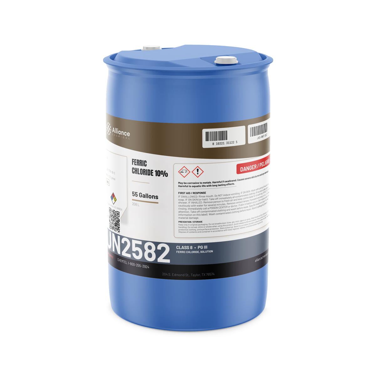 Ferric Chloride 10% Water Treatment Grade