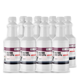 Sulfuric acid 37% technical grade in eight 1-quart white plastic bottles, Alliance Chemical