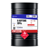 n-Heptane 99% ACS Reagent Grade in a 55-gallon drum for laboratory chromatography and extraction, Alliance Chemical