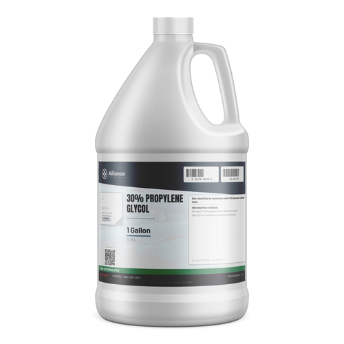 30% Propylene Glycol Technical Grade in a 1-gallon plastic jug for HVAC hydronic loops, Alliance Chemical