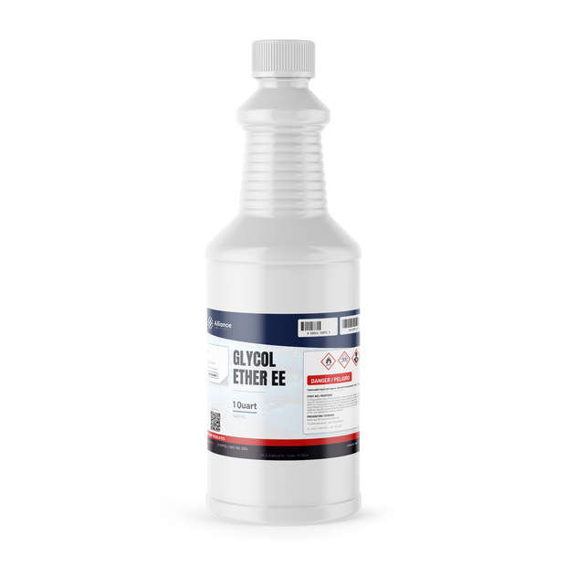 Glycol Ether EE ACS Reagent Grade in a 1-quart plastic bottle from Alliance Chemical for surface cleaning and coatings