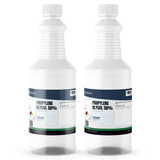 Propylene Glycol 50% USP Grade solution in two 1-quart white plastic bottles, Alliance Chemical
