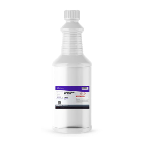 Potassium Hydroxide 25% Solution Technical Grade — 1 quart bottle