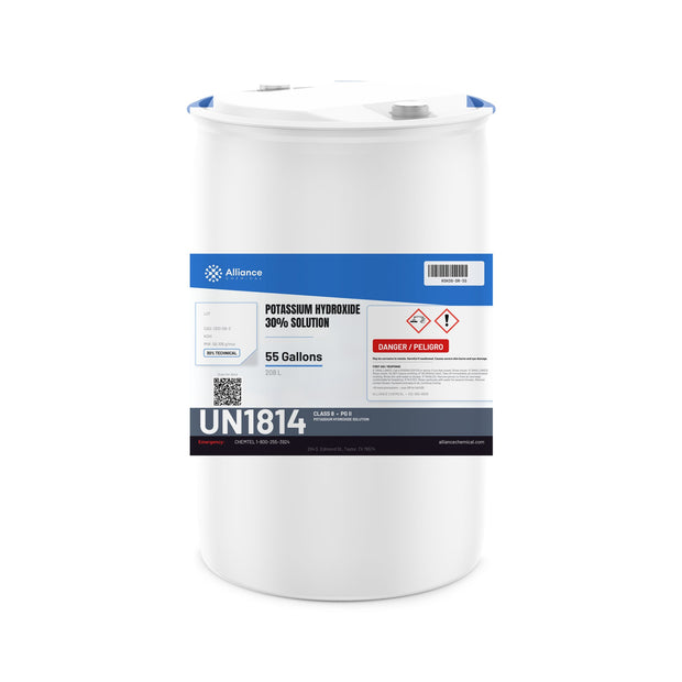 Potassium Hydroxide 30% Solution Technical Grade — 55 gallon drum