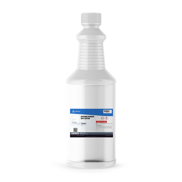 Potassium Hydroxide 30% Solution Technical Grade — 1 quart bottle