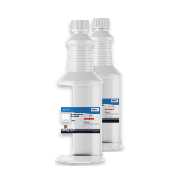 Potassium Hydroxide 45% Solution ACS Grade — 2 quart bottles