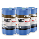 Phosphoric acid 30% technical grade in four 55-gallon drums from Alliance Chemical for rust removal and scale descaling