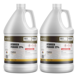 Hydrogen Peroxide 12% ACS Reagent Grade in two 1-gallon jugs from Alliance Chemical for laboratory testing