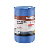 Nitric Acid 70% ACS Grade in a blue 55-gallon drum for stainless steel passivation, Alliance Chemical
