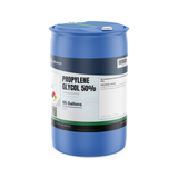 Propylene Glycol 50% USP Grade in a blue 55-gallon plastic drum from Alliance Chemical