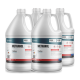 Methanol Technical Grade four 1-gallon plastic jugs case for fuel system drying and chemical synthesis, Alliance Chemical