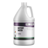 Battery Water technical grade deionized water in a 1-gallon plastic jug for lead-acid battery maintenance, Alliance Chemical