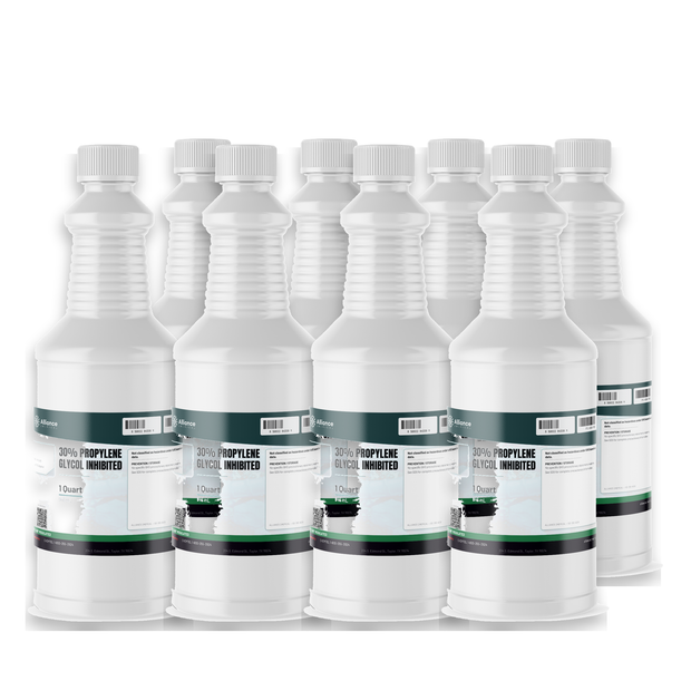 30% Inhibited Propylene Glycol eight 1-quart bottles Alliance Chemical for closed-loop HVAC and freeze protection