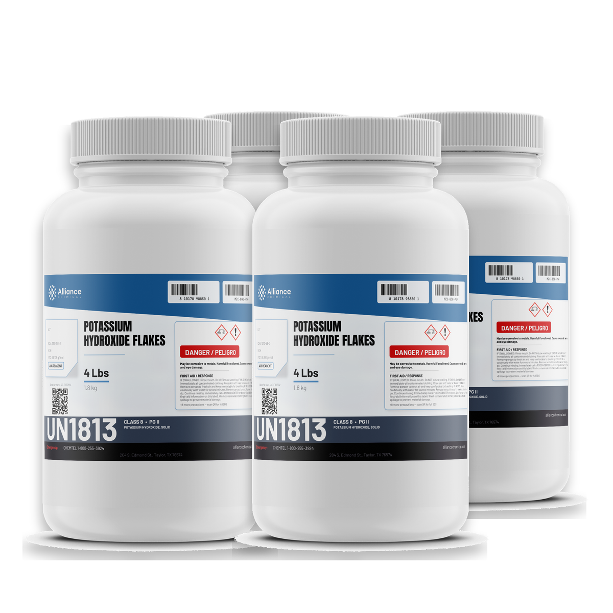 Potassium Hydroxide Flakes ACS Grade