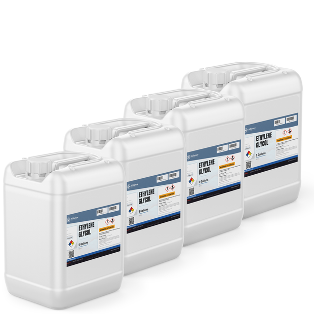 Ethylene Glycol ACS Grade in four 5-gallon white plastic pails from Alliance Chemical