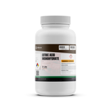 Citric Acid Monohydrate USP Food Grade in a 2-pound white bottle, Alliance Chemical