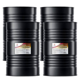 Four 55-gallon steel drums of Alliance Chemical Methyl n-Propyl Ketone (MPK) with ribbed design and product label.