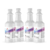 32 fl oz white HDPE bottles of ACS Reagent Grade Methanol (UN1230) with Alliance Chemical branding, safety warnings and purple wave design.