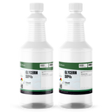 Glycerin 50% Food Grade in two 1-quart plastic bottles, Alliance Chemical