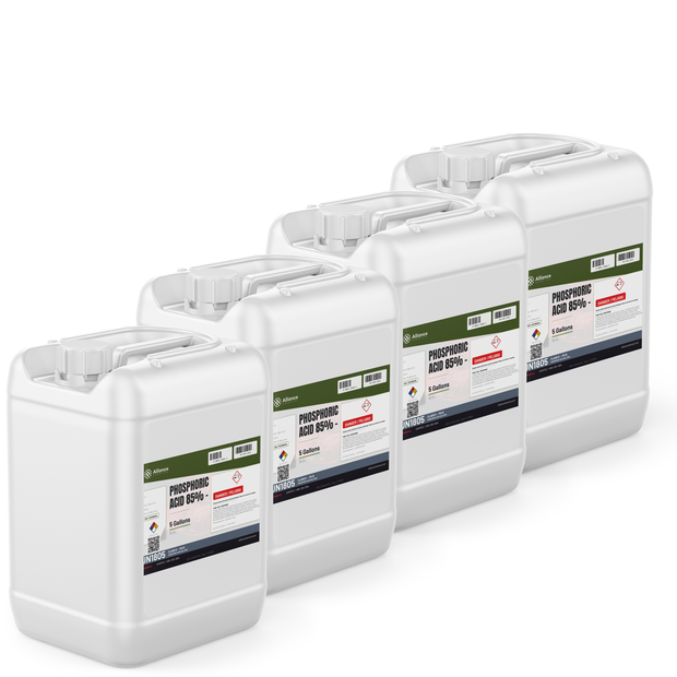 Phosphoric Acid 85% Technical Grade in four 5-gallon pails, Alliance Chemical for metal rust prevention