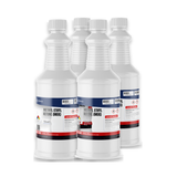 Methyl Ethyl Ketone MEK Technical Grade in four 1-quart plastic bottles, Alliance Chemical