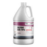Sulfuric acid 70% technical grade in a 1-gallon plastic jug for industrial pH neutralization, Alliance Chemical