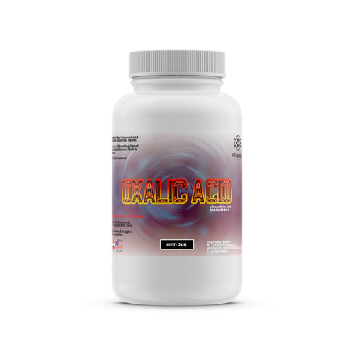 2lb Oxalic Acid technical-grade ethanedioic acid in HDPE bottle Alliance Chemicals branding, CAS#6153-56-6, Made in USA