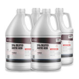 5% diluted acetic acid food grade in four 1-gallon plastic jugs from Alliance Chemical for pH adjustment and preservation