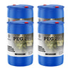 55-gallon blue HDPE drums of USP-grade PEG 200 (Polyethylene Glycol) by Alliance Chemical, featuring silver-accented labels and red safety caps, 4-drum set.