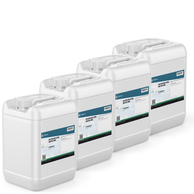 Polyethylene Glycol 200 Technical Grade in four 5-gallon jerry cans from Alliance Chemical