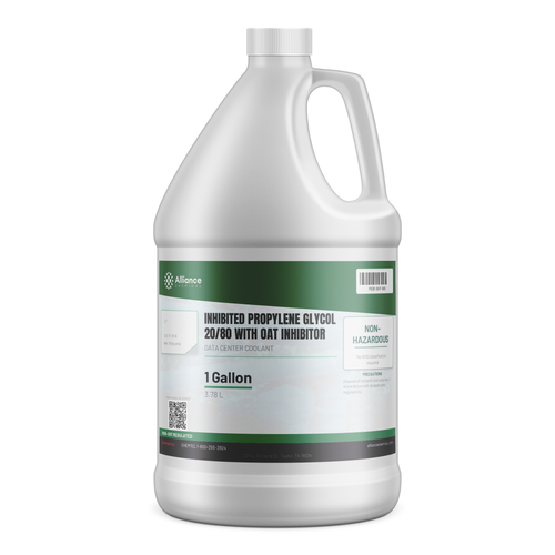 Inhibited Propylene Glycol 20/80 (20% PG) OAT data center coolant, 1-gallon jug - Alliance Chemical