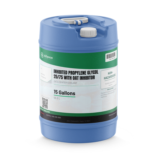 Inhibited Propylene Glycol 25/75 with OAT Inhibitor — Data Center Coolant