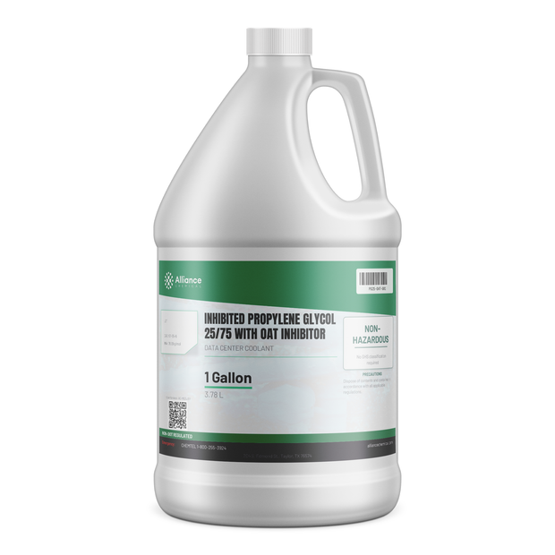Inhibited Propylene Glycol 25/75 with OAT Inhibitor — Data Center Coolant