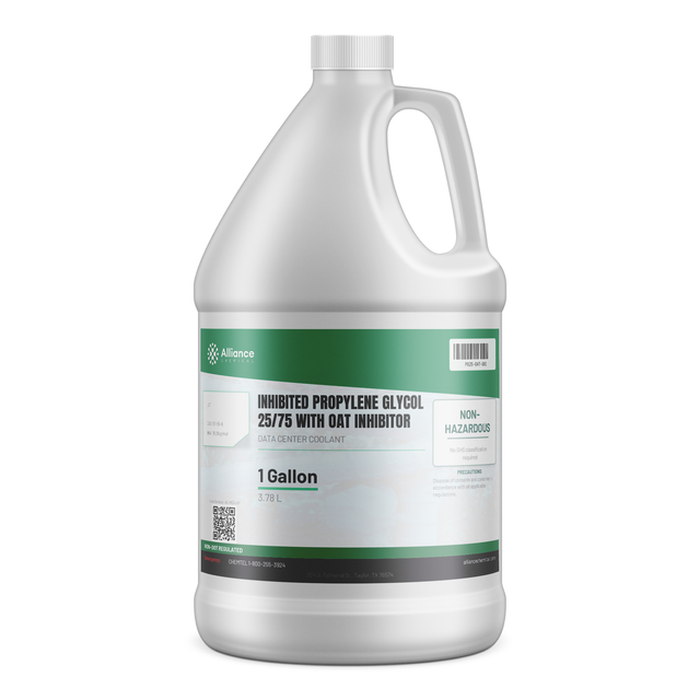 Inhibited Propylene Glycol 25/75 with OAT Inhibitor — Data Center Coolant