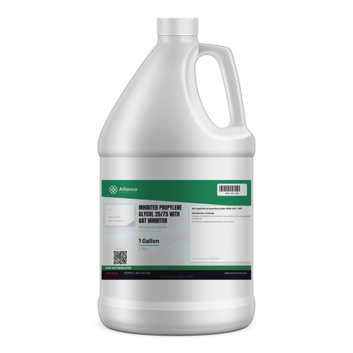 Inhibited Propylene Glycol 25/75 with OAT Inhibitor — Data Center Coolant 1-gallon jug from Alliance Chemical