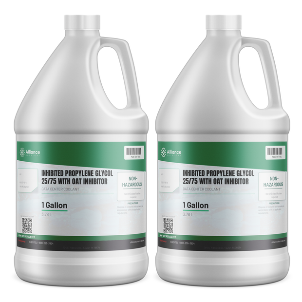 Inhibited Propylene Glycol 25/75 with OAT Inhibitor — Data Center Coolant