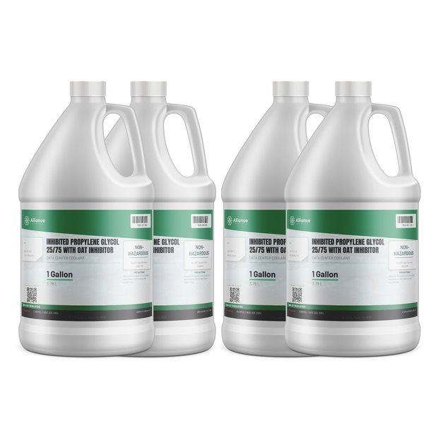 Inhibited Propylene Glycol 25/75 with OAT Inhibitor — Data Center Coolant
