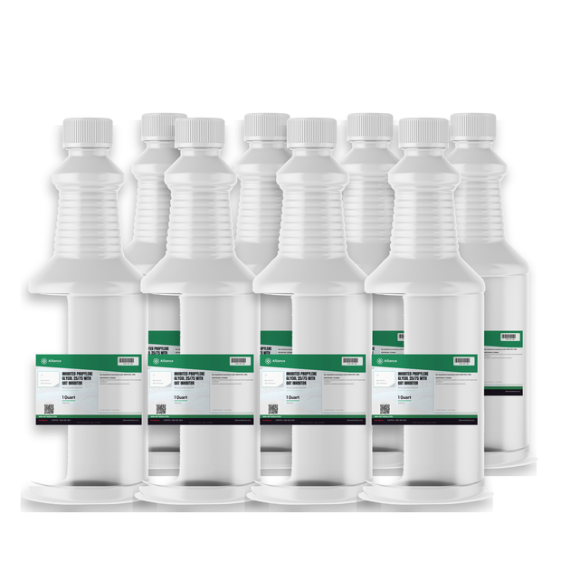 Inhibited Propylene Glycol 25/75 with OAT inhibitor, eight 1-quart bottles