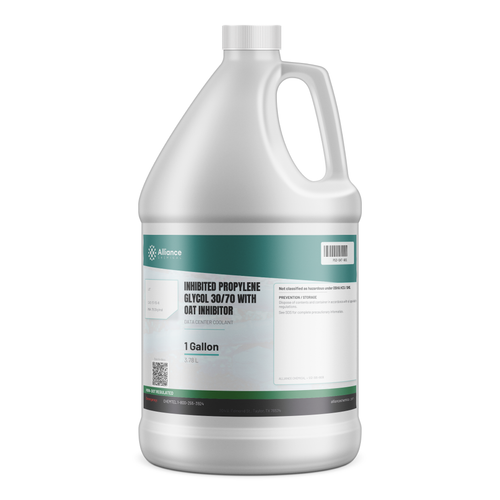 Inhibited Propylene Glycol 30/70 with OAT Inhibitor 1-gallon jug from Alliance Chemical for data center cooling